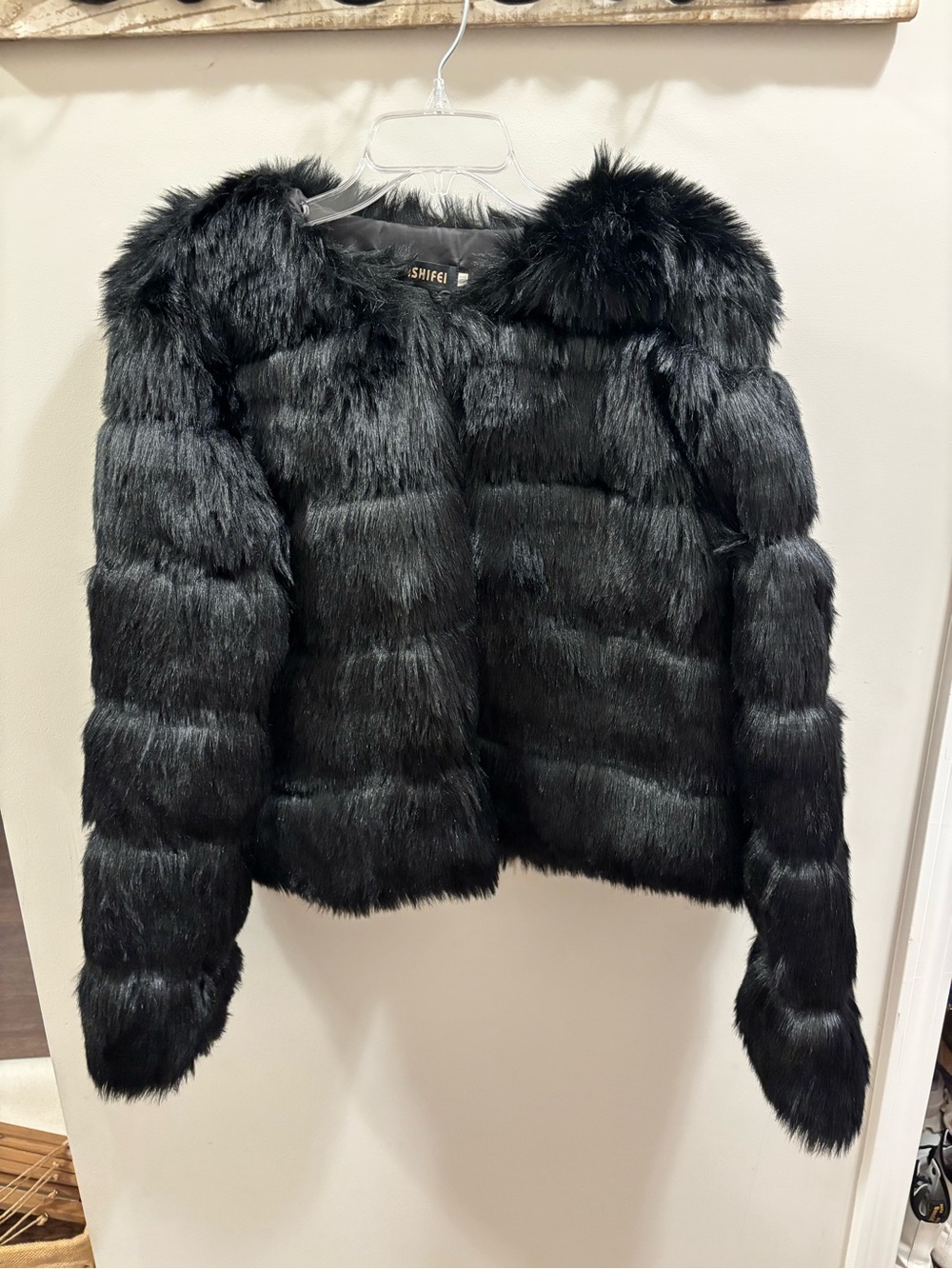 Women's Black Faux Fur Jacket